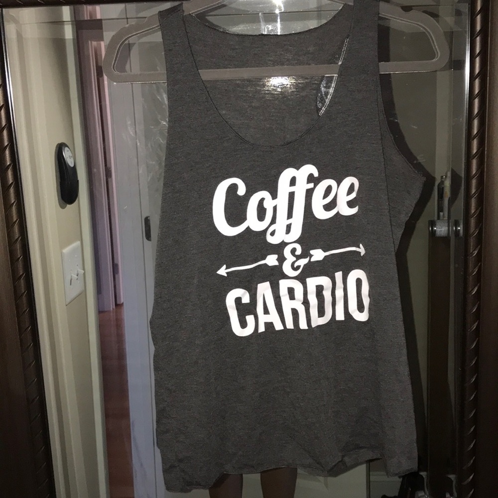 Coffee and cardio tank top